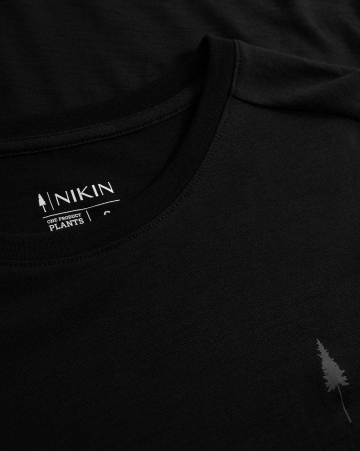 TreeShirt Longsleeve Wool Slim Women Black