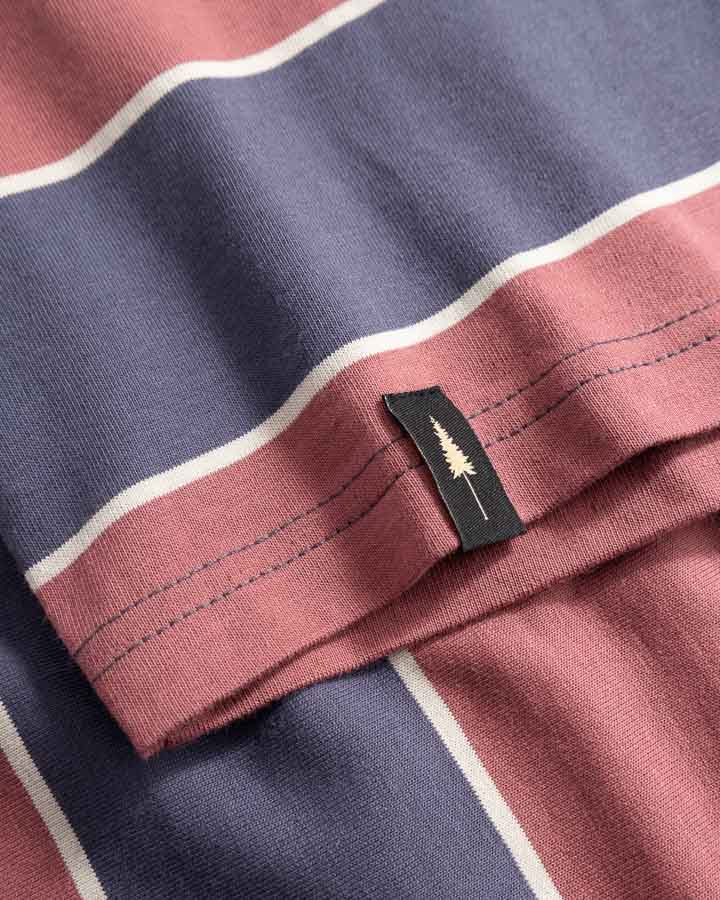 TreeShirt Striped Oversized Women Dark Ink-Blush
