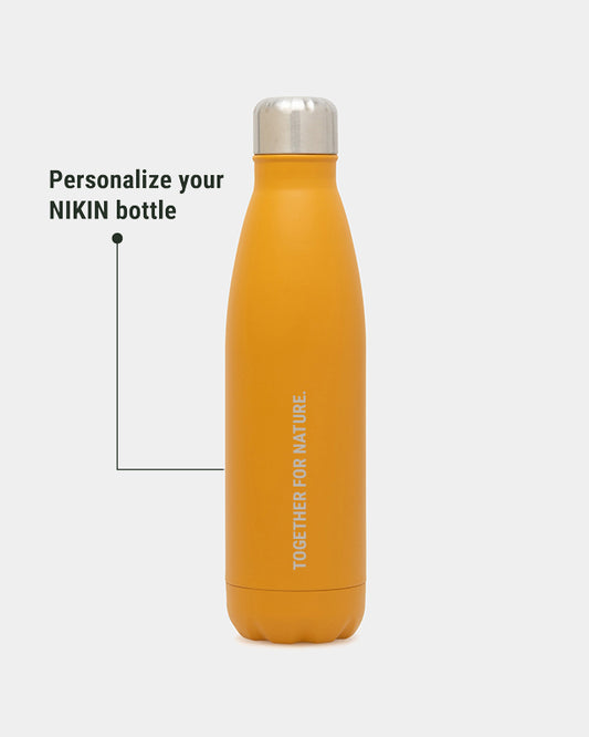 TreeBottle Personalisiert (small text) Mustard