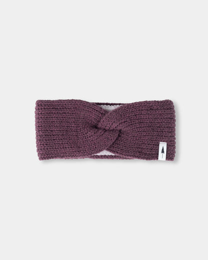 TreeHeadband Knitted Twist Cosy Dusted Grape - HEADBAND - NIKIN EU