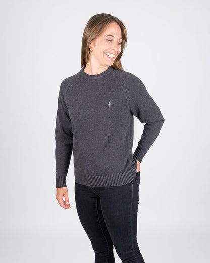 TreePullover Cosy Anthracite Mel - PULLOVER - NIKIN EU