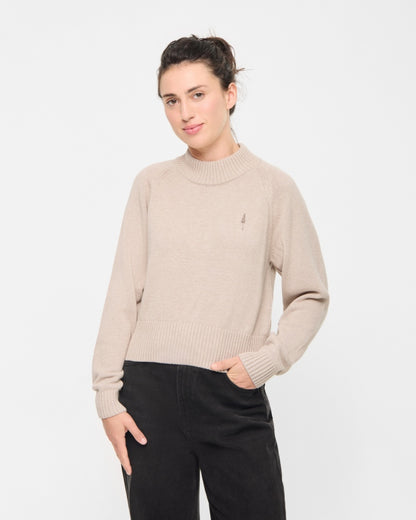 TreePullover Cosy Women Beige