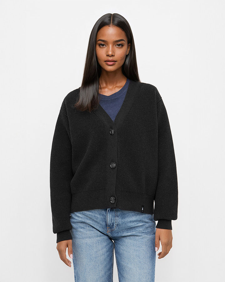 TreeCardigan Women Black Mel - CARDIGAN - NIKIN EU