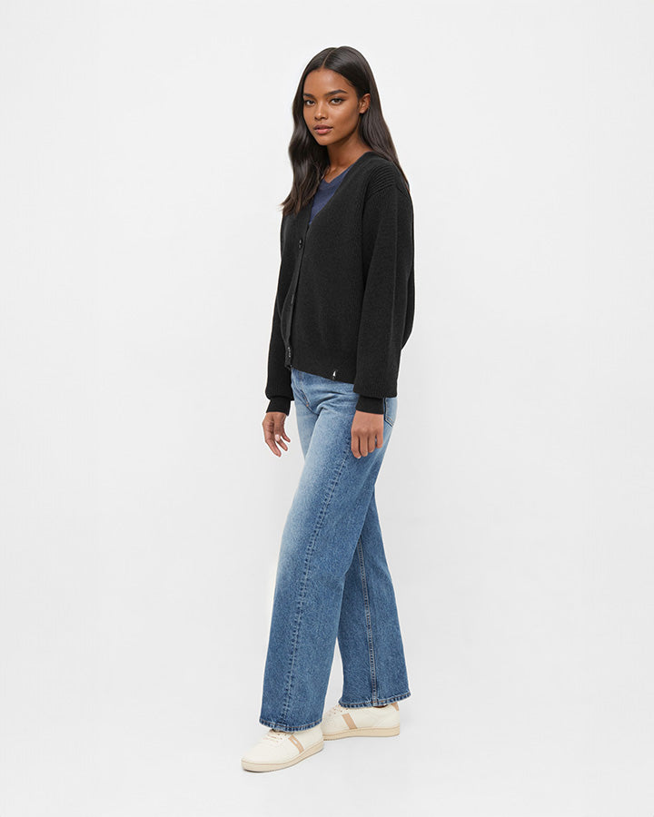 TreeCardigan Women Black Mel - CARDIGAN - NIKIN EU