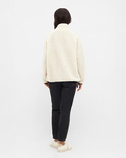 TreeFleece Pullover Teddy Women Chalk - PULLOVER - NIKIN EU