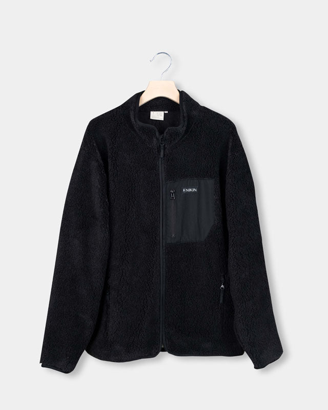 TreeFleece Teddy Relaxed Jacket Dark Anthracite - JACKET - NIKIN EU