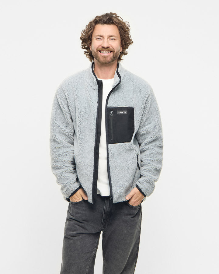 TreeFleece Teddy Relaxed Jacket Grey Mel