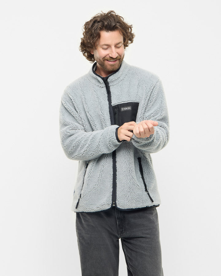 TreeFleece Teddy Relaxed Jacket Grey Mel
