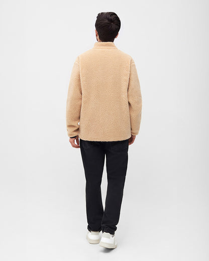 TreeFleece Teddy Relaxed Jacket Caramel - JACKET - NIKIN EU
