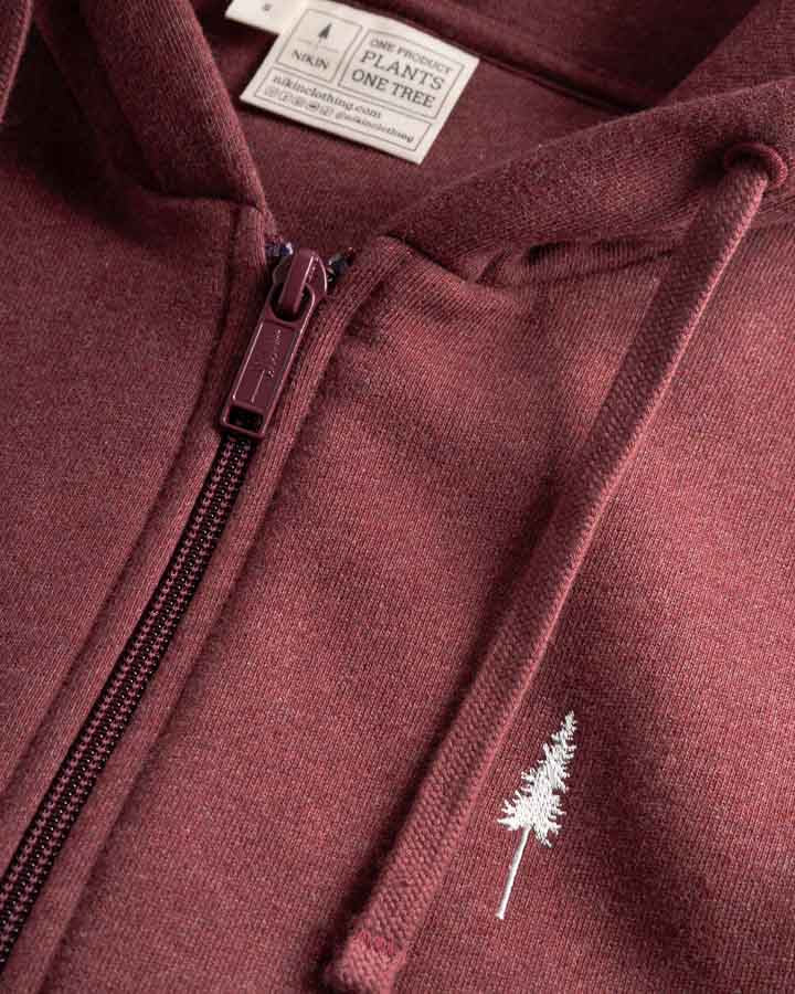 TreeHoodie Jacket Women Bordeaux Mel