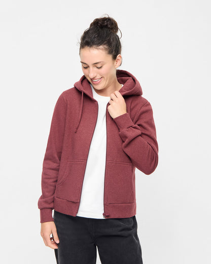 TreeHoodie Jacket Women Bordeaux Mel