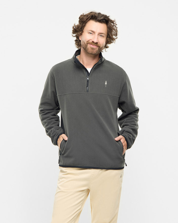 TreeFleece Quarter Zip Ash Green