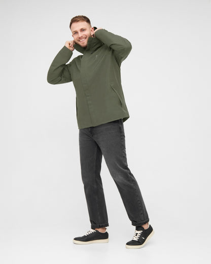 TreeJacket Rain Dark Olive