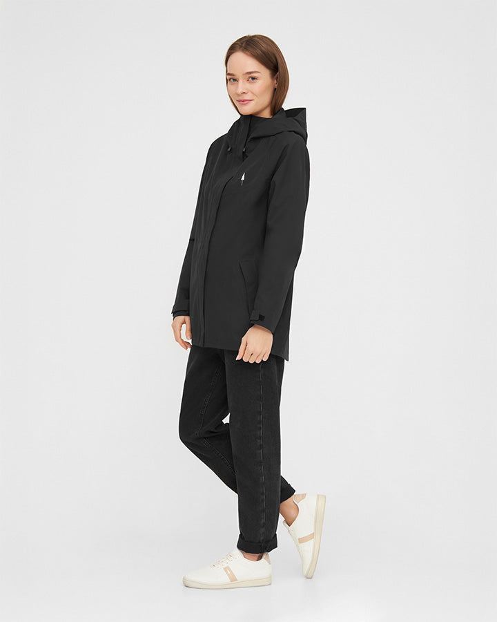 TreeJacket Rain Women Black