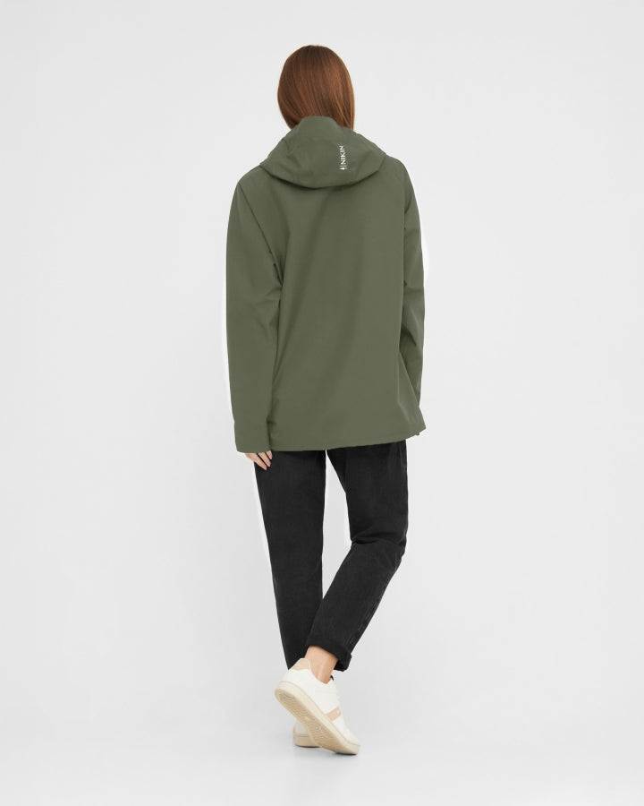 TreeJacket Rain Women Dark Olive