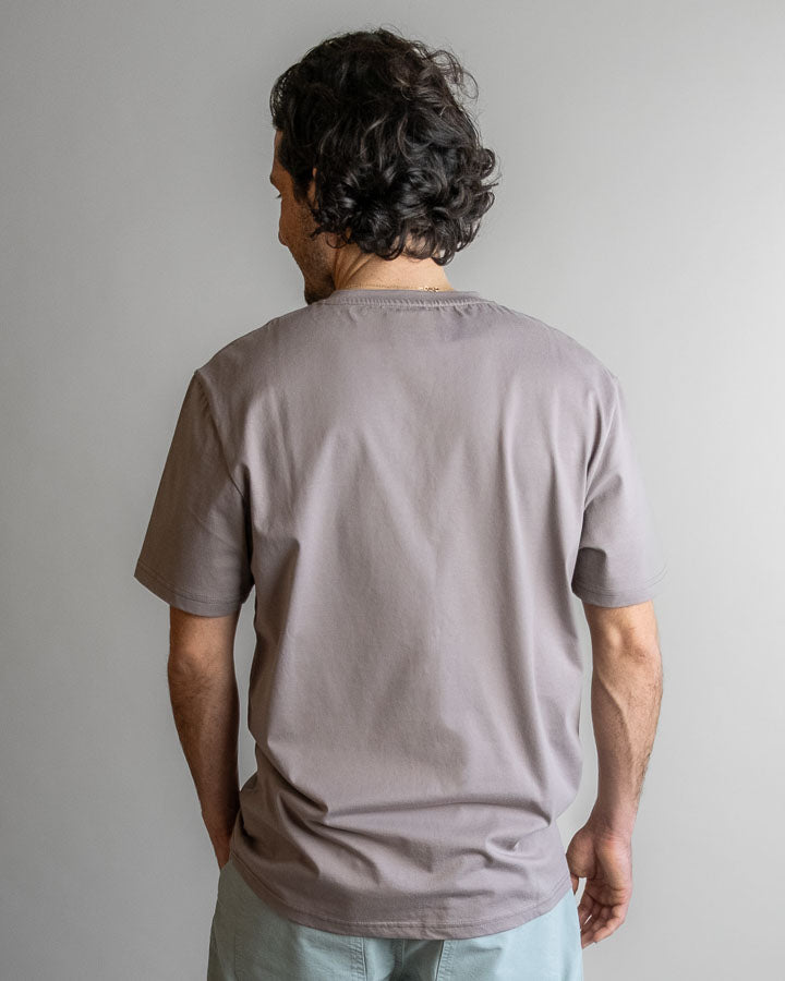 TreeShirt Pocket Mono Ash Taupe