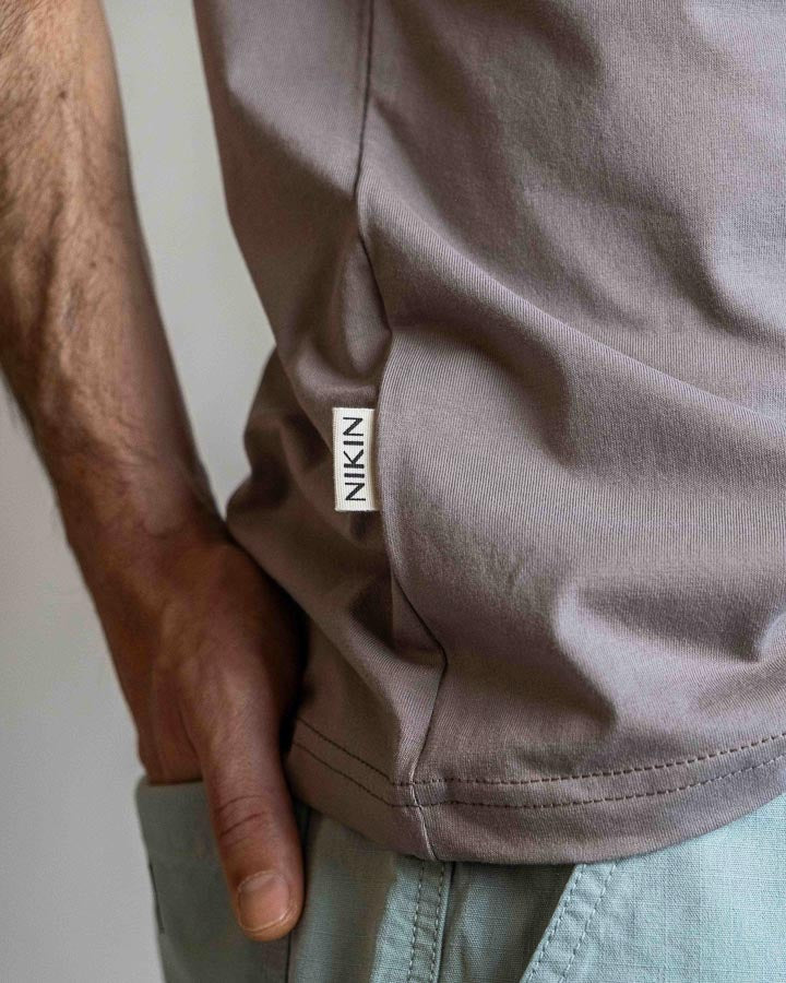 TreeShirt Pocket Mono Ash Taupe