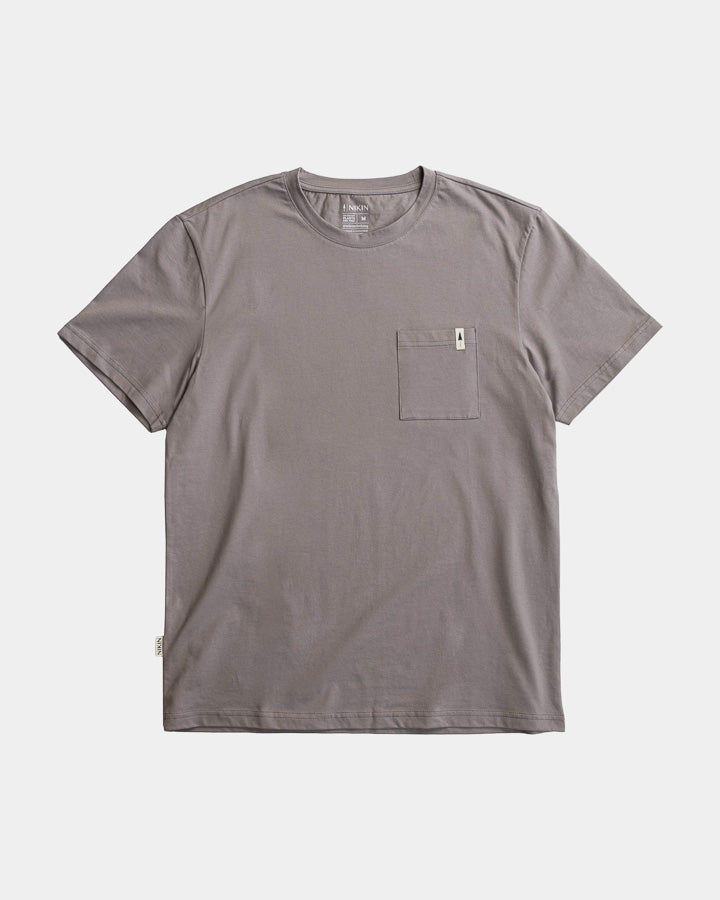 TreeShirt Pocket Mono Ash Taupe