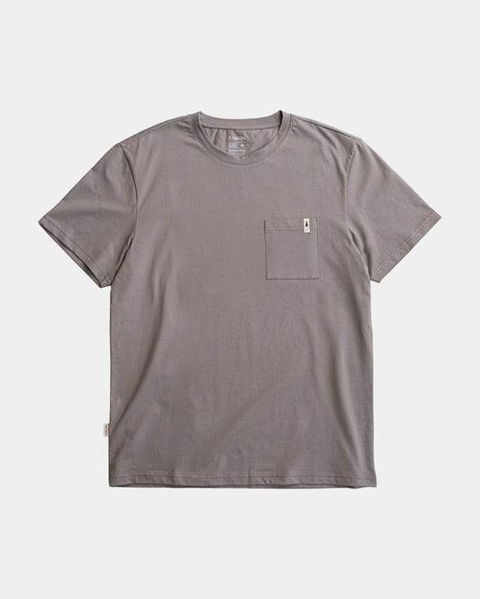 TreeShirt Pocket Mono Ash Taupe