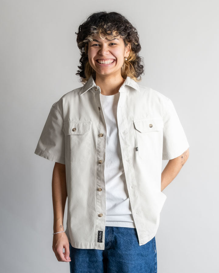 TreePlanter Overshirt Workwear Shortsleeve White Sand