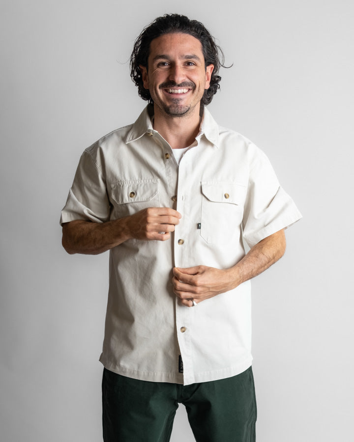TreePlanter Overshirt Workwear Shortsleeve White Sand