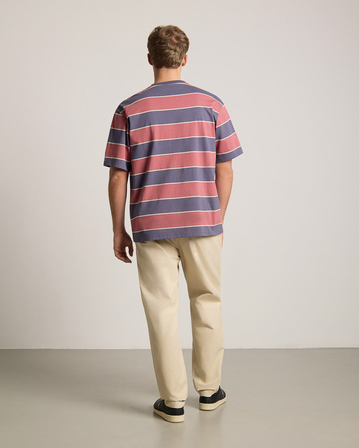 TreeShirt Striped Oversized Dark Ink-Blush