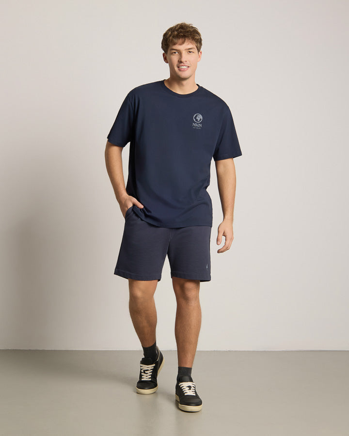 TreeShirt Pale Blue Dot Relaxed Dark Navy
