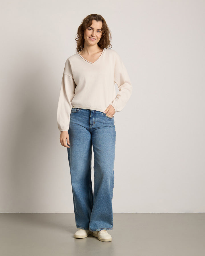 TreePullover Knitted Light Women Faded Pearl