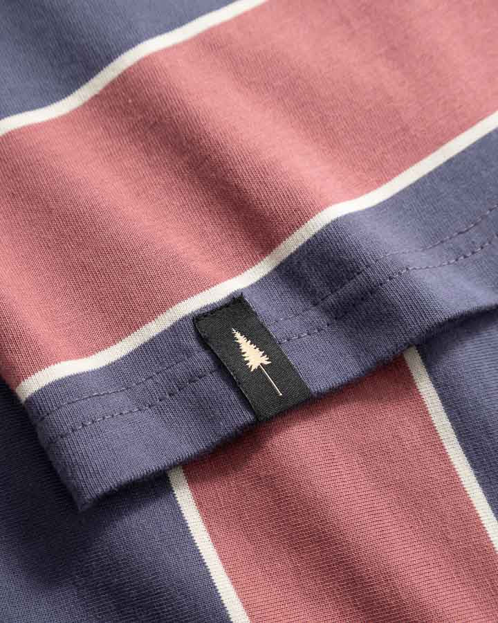 TreeShirt Striped Kids Dark Ink-Blush