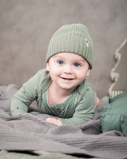 Treeanie Ribbed Baby Cool Matcha - BEANIE - NIKIN EU