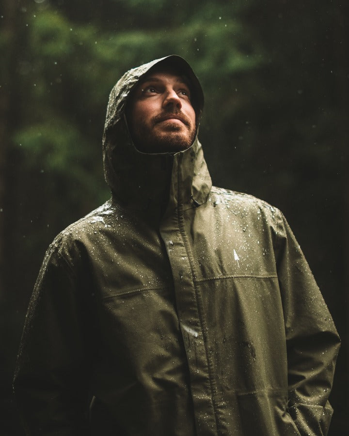 TreeJacket Rain Dark Olive