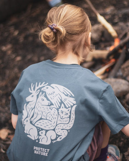 TreeShirt Protect Nature Kids Slate Blue
