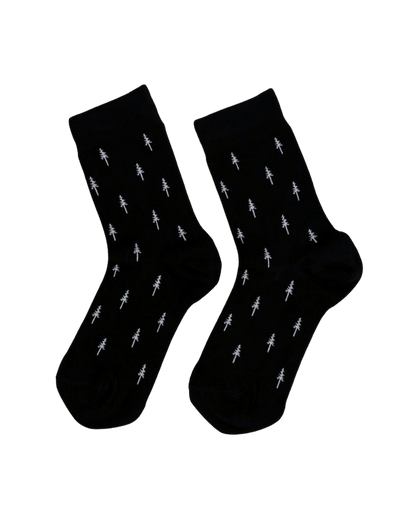 TreeSocks Standard Allover Black - SOCKS - NIKIN EU