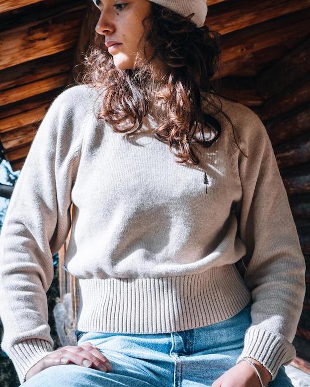 TreePullover Cosy Women Beige - PULLOVER - NIKIN EU