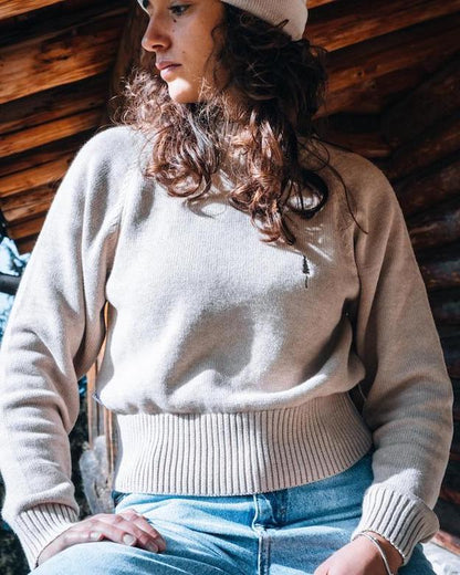 TreePullover Cosy Women Beige - PULLOVER - NIKIN EU