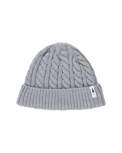 Treeanie Cable Knit - Cool Grey - BEANIE - NIKIN