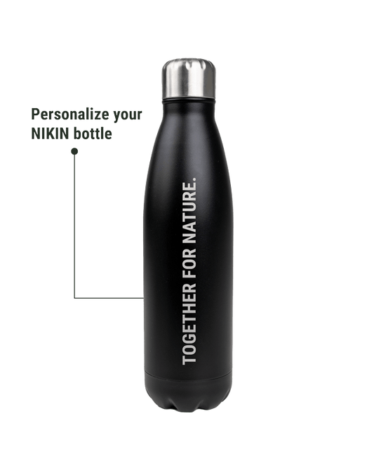TreeBottle Personalisiert (big text) - Black - BOTTLE - NIKIN