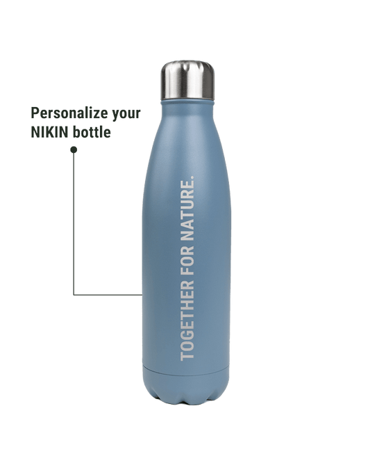 TreeBottle Personalisiert (big text) - Light Blue - BOTTLE - NIKIN