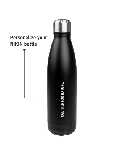 TreeBottle Personalisiert (small text) - Black - BOTTLE - NIKIN