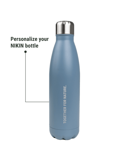 TreeBottle Personalisiert (small text) - Light Blue - BOTTLE - NIKIN