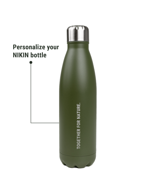 TreeBottle Personalisiert (small text) - Olive - BOTTLE - NIKIN