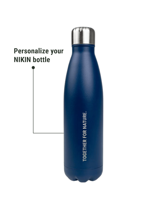 TreeBottle Personalisiert (small text) Navy - BOTTLE - NIKIN EU