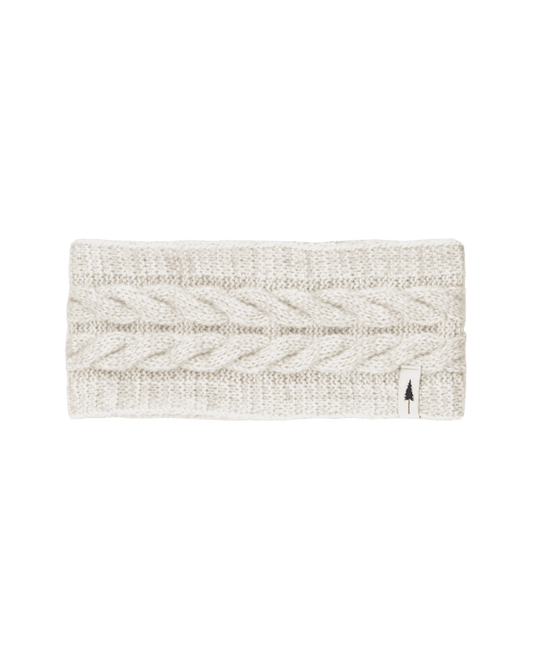 TreeHeadband Cable Knit - Chalk - HEADBAND - NIKIN