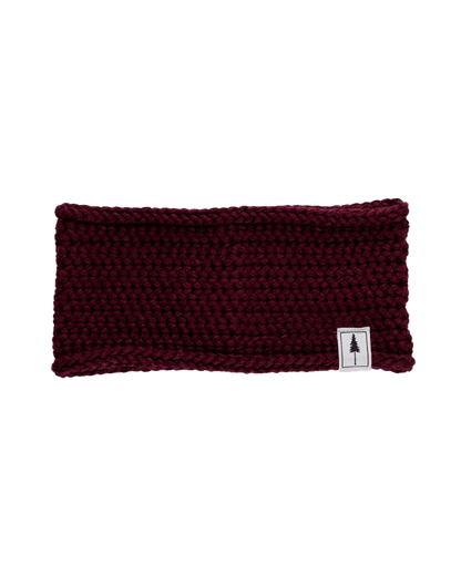 TreeHeadband Knitted Fleece Bordeaux - HEADBAND - NIKIN EU