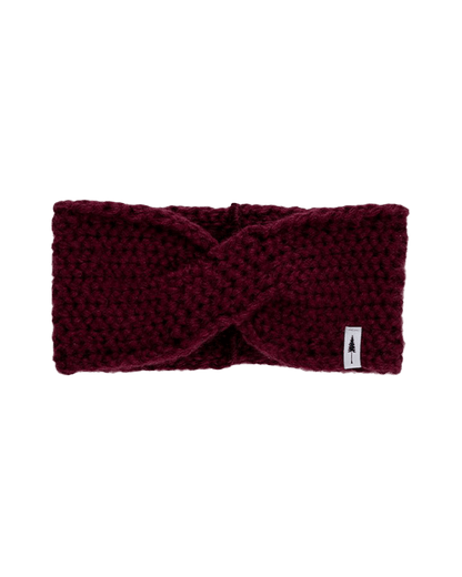 TreeHeadband Knitted Twist Bordeaux - HEADBAND - NIKIN EU
